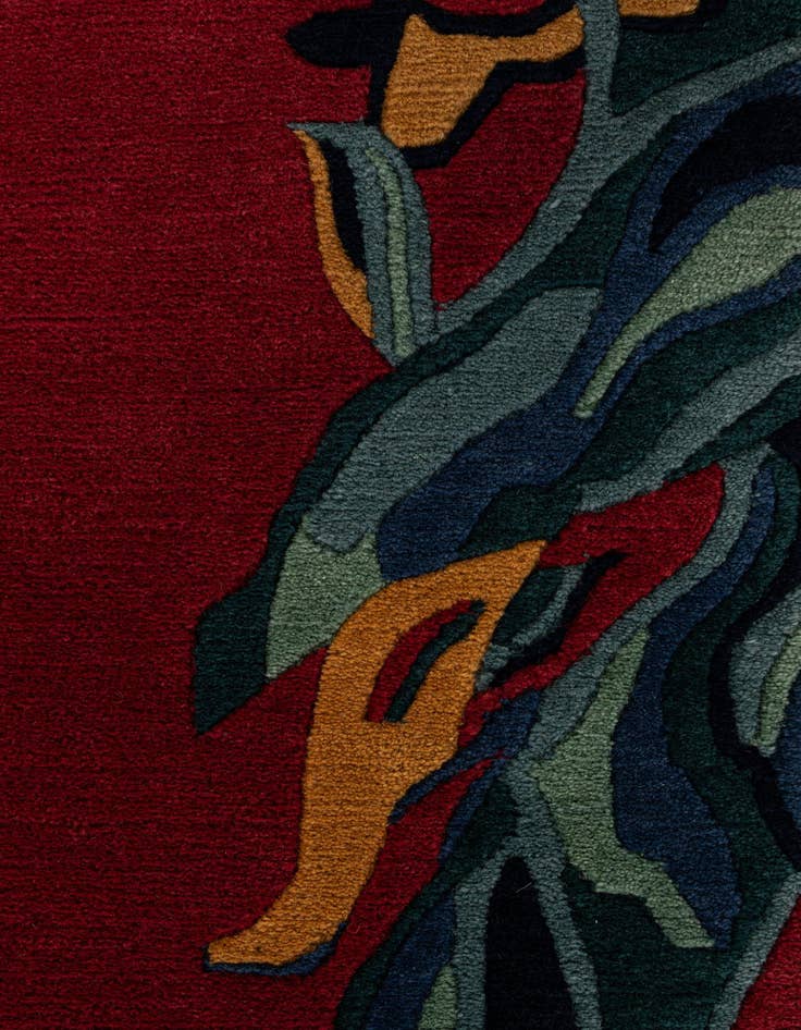 Detail image of 5' 1 x 6' 6 Hand Knotted Nepal Wool Rug