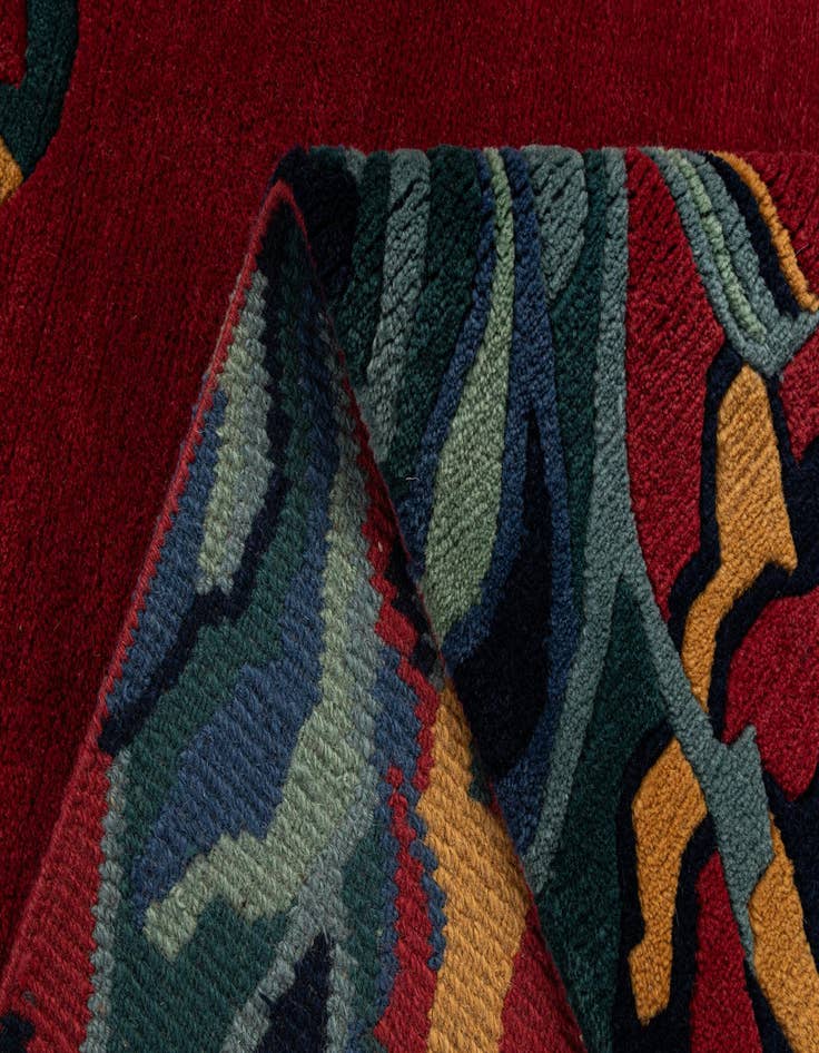 Detail image of 5' 1 x 6' 6 Hand Knotted Nepal Wool Rug