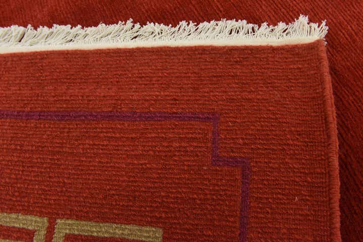 6' 8 x 9' 9 Hand Knotted Nepal Wool Rug