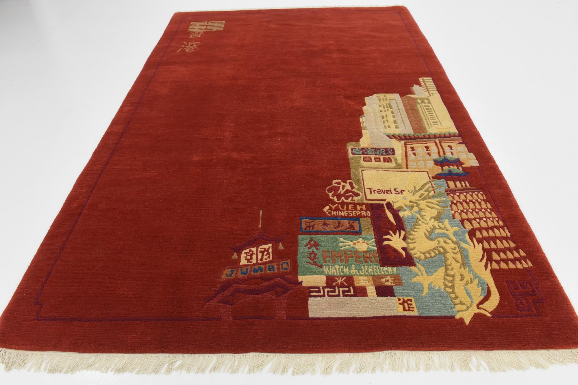 6' 8 x 9' 9 Hand Knotted Nepal Wool Rug