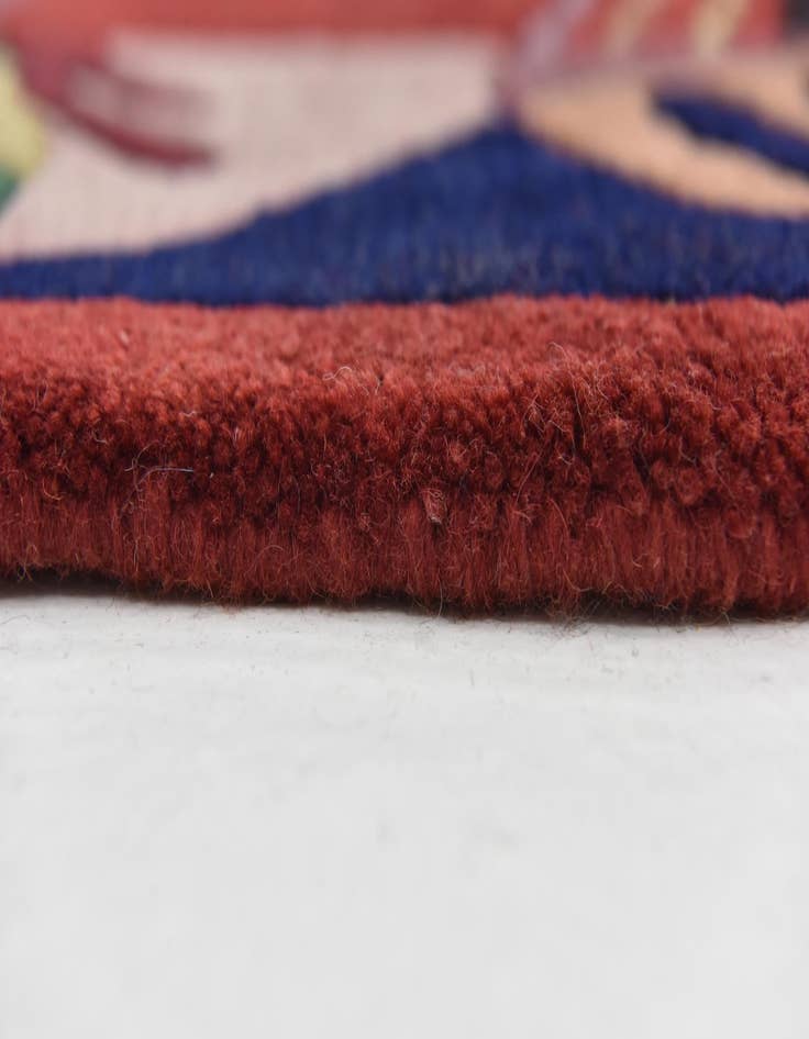 Detail image of 6' 8 x 8' 3 Hand Knotted Nepal Wool Rug