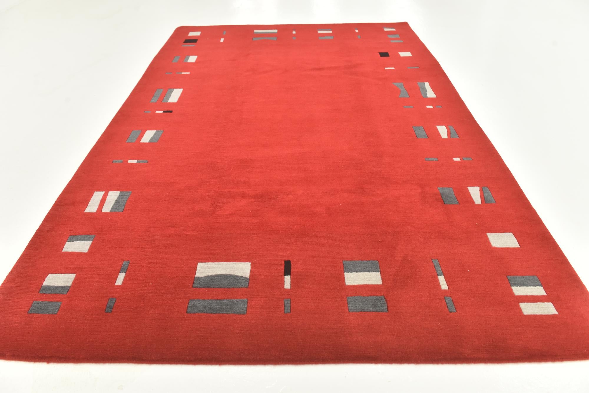 6' 7 x 10' 1 Hand Knotted Nepal Wool Rug