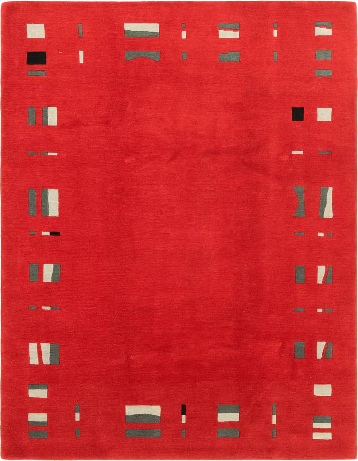 Detail image of 6' 7 x 10' 1 Hand Knotted Nepal Wool Rug