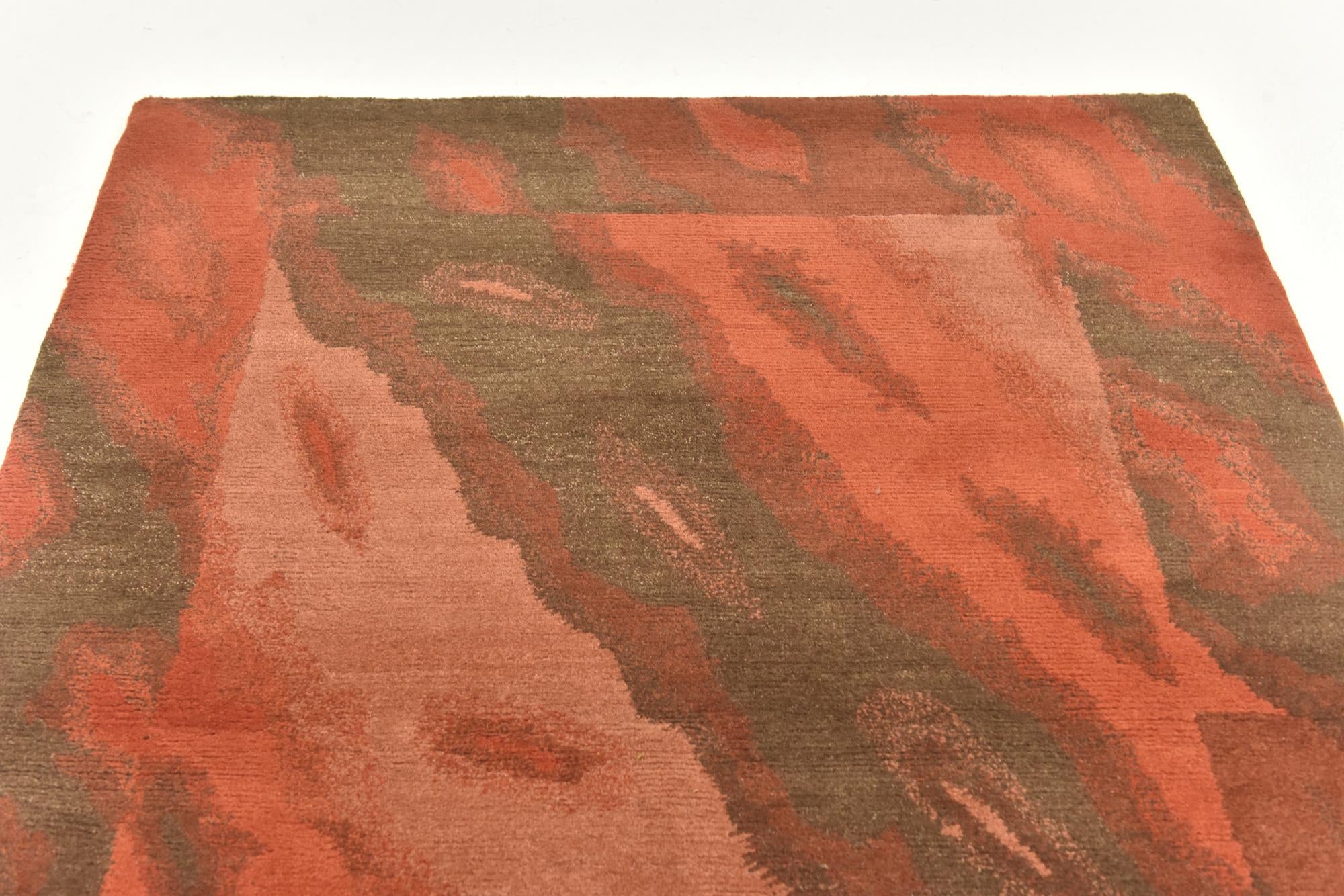 4' x 6' Hand Knotted Nepal Wool Rug
