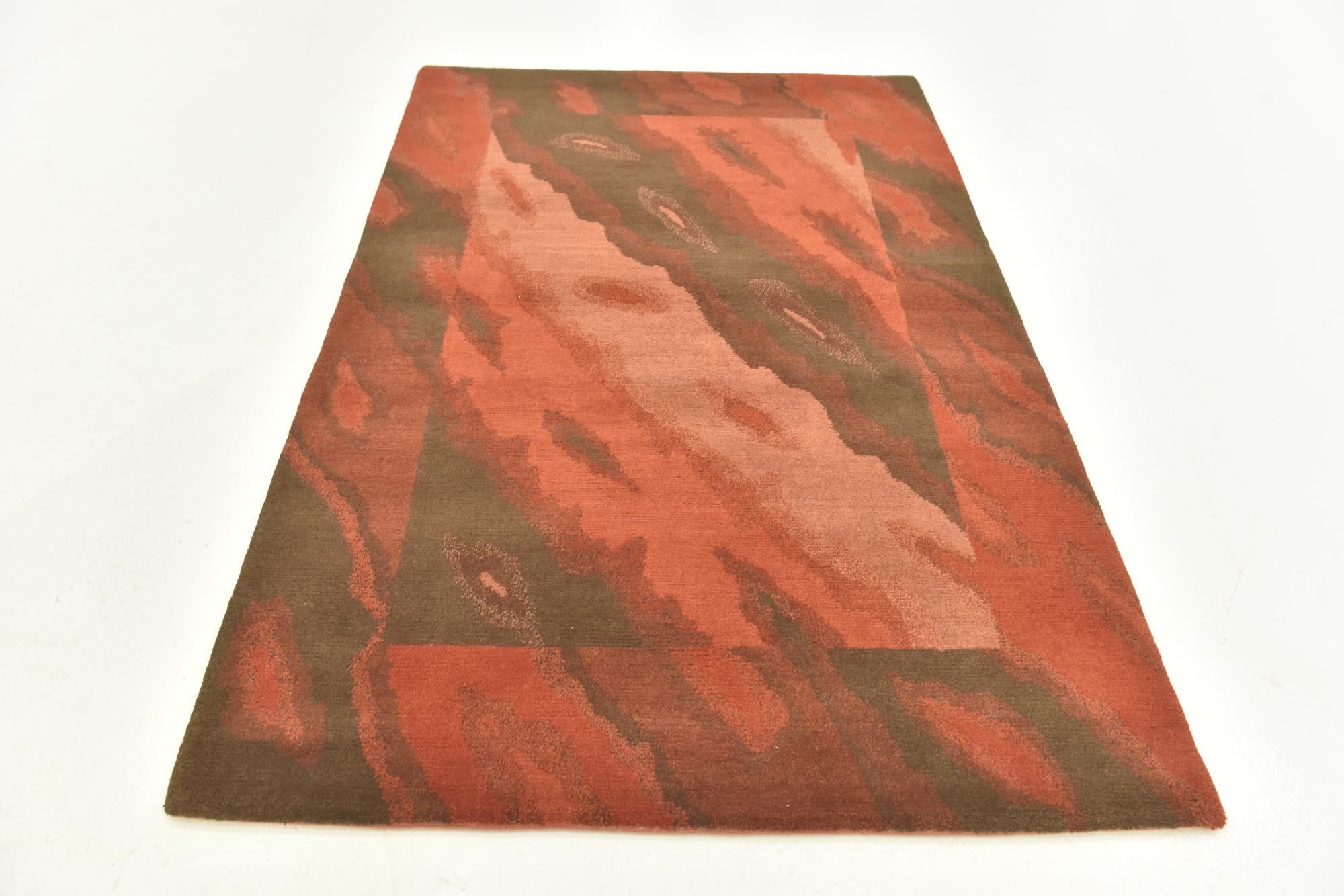 4' x 5' 10 Hand Knotted Nepal Wool Rug