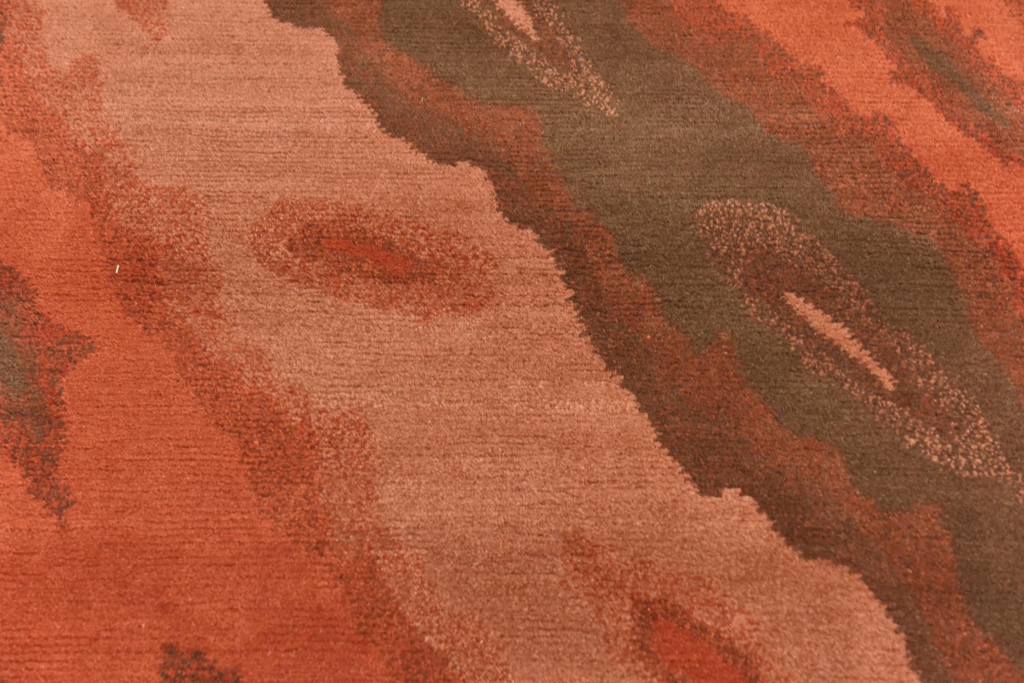 4' x 5' 10 Hand Knotted Nepal Wool Rug