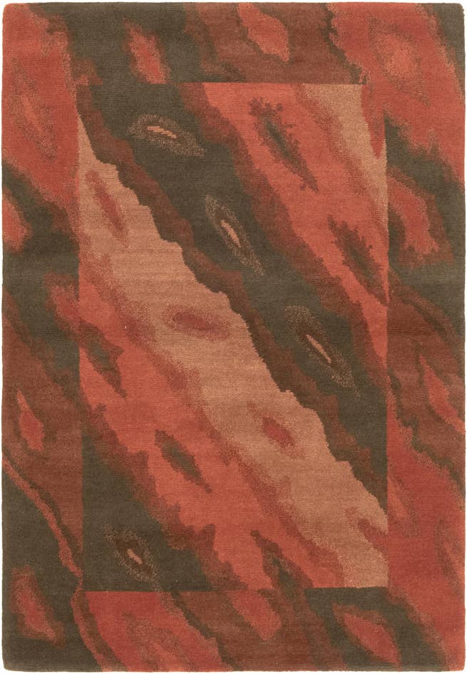 Detail image of 4' x 5' 10 Hand Knotted Nepal Wool Rug