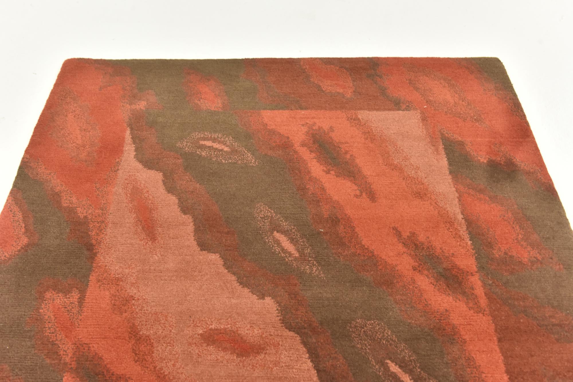 4' x 5' 10 Hand Knotted Nepal Wool Rug
