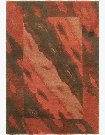 4' x 5' 10 Hand Knotted Nepal Wool Rug