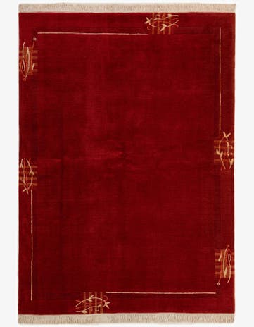 5' 9 x 7' 11 Hand Knotted Nepal Rug