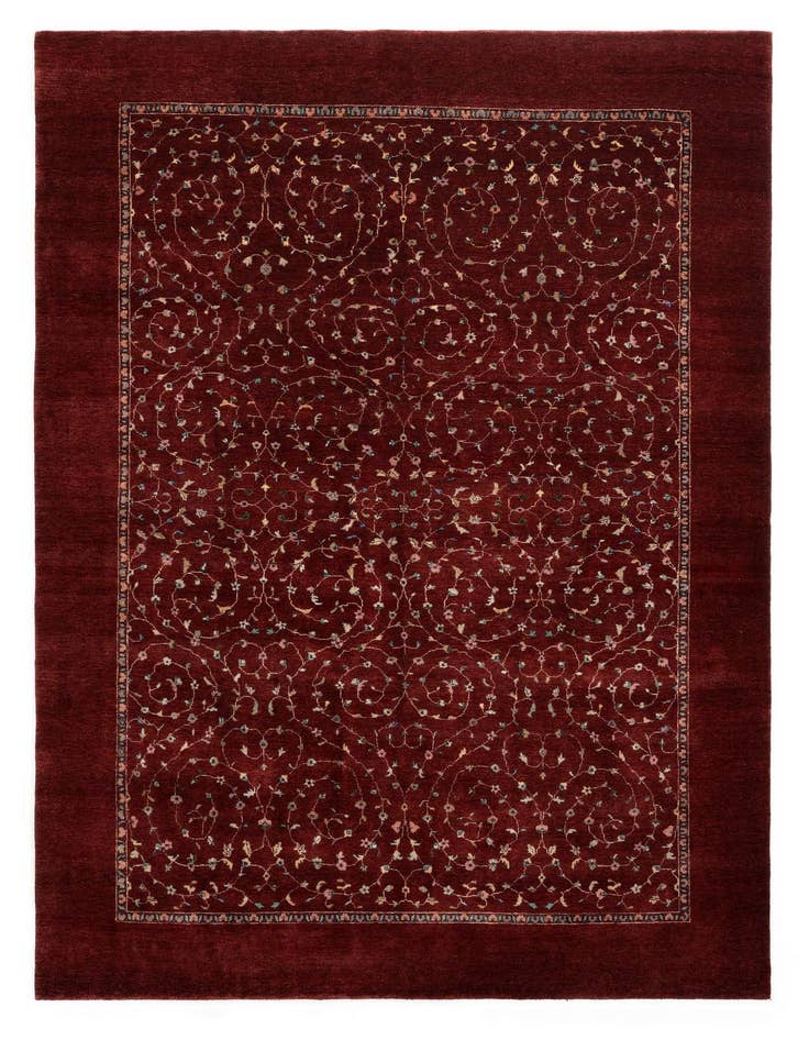Detail image of 7' 4 x 10' 2 Hand Knotted Nila Wool Rug