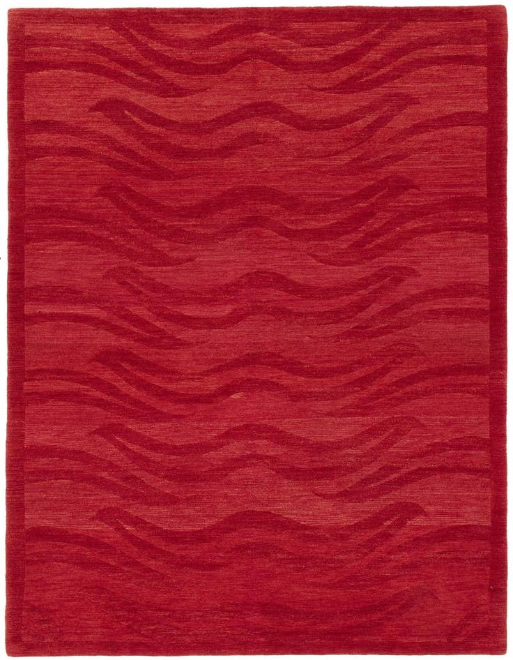 Detail image of 4' 3 x 6' 1 Hand Knotted Odegard Rug