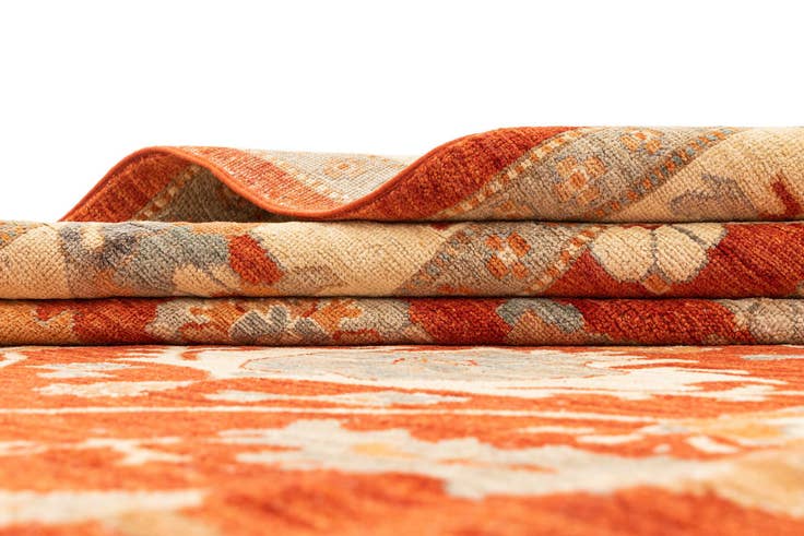 Detail image of 8' 1 x 11' 2 Hand Knotted Oushak Rug