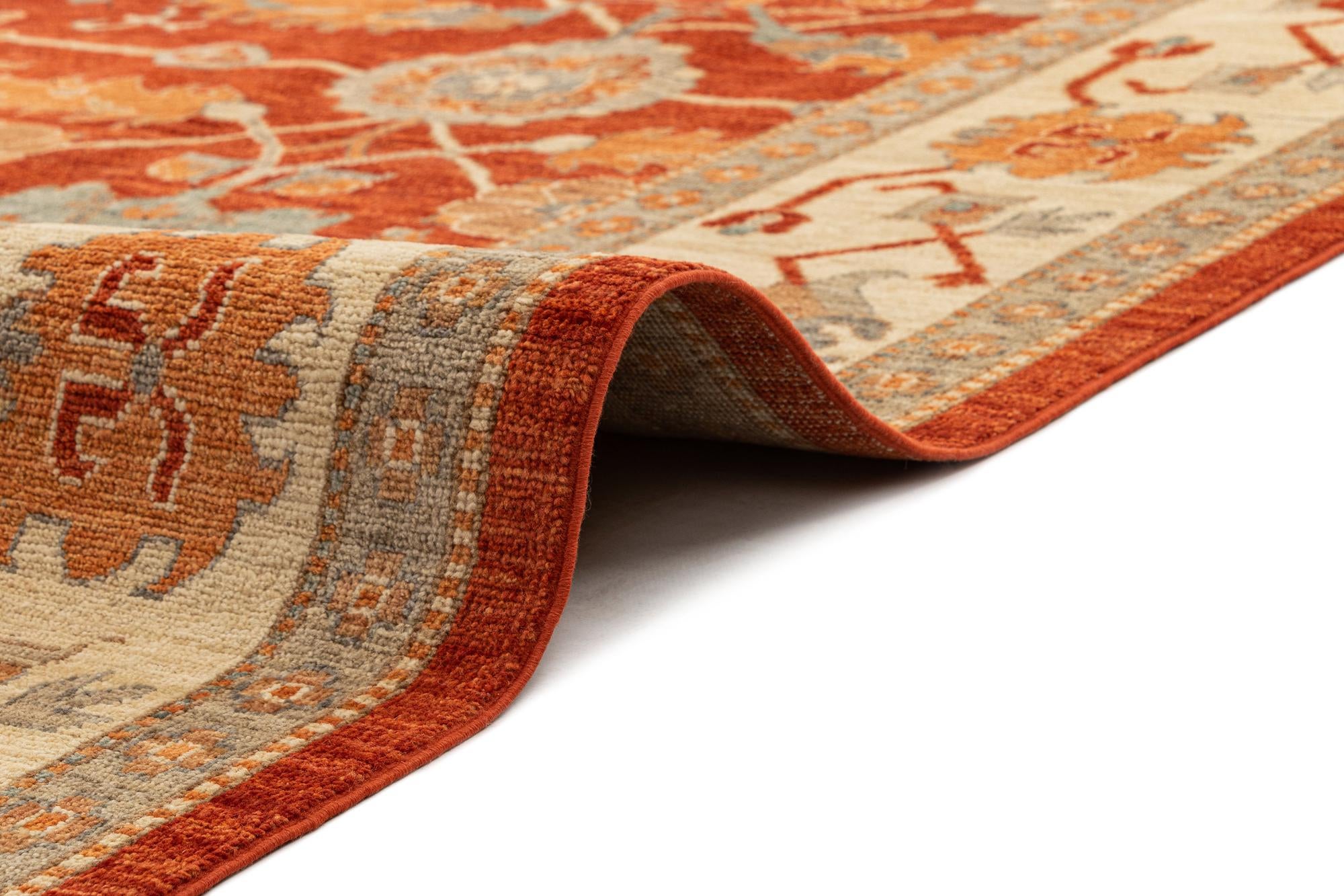 8' 1 x 11' 2 Hand Knotted Oushak Rug