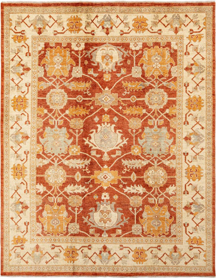 Detail image of 7' 10 x 10' Hand Knotted Oushak Rug