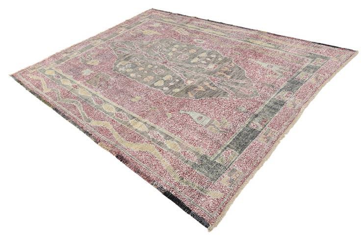 Detail image of 8' x 10' 3 Hand Knotted Oushak Wool Rug