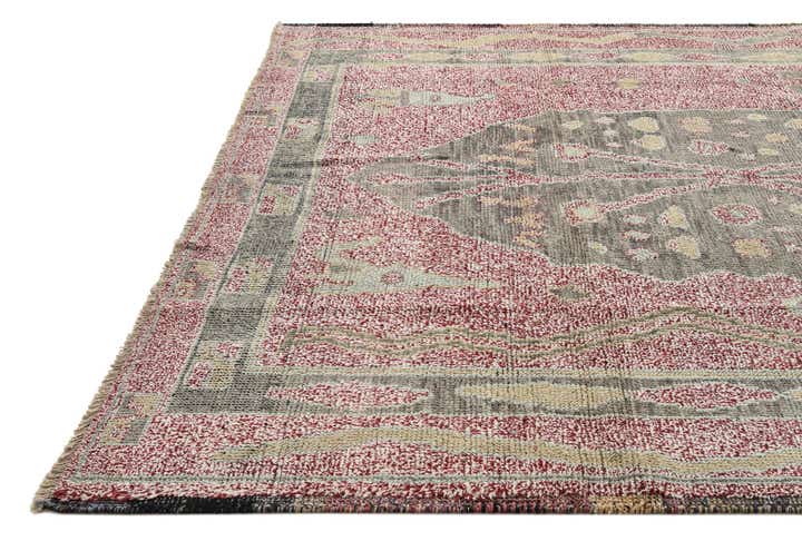 8' x 10' 3 Hand Knotted Oushak Wool Rug