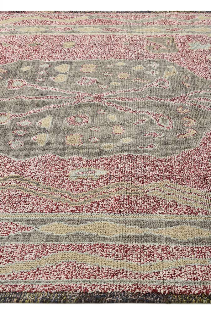8' x 10' 3 Hand Knotted Oushak Wool Rug