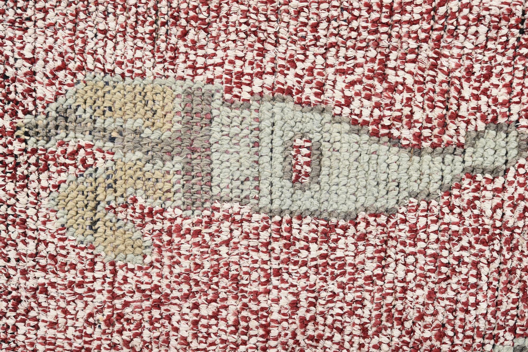 8' x 10' 3 Hand Knotted Oushak Wool Rug