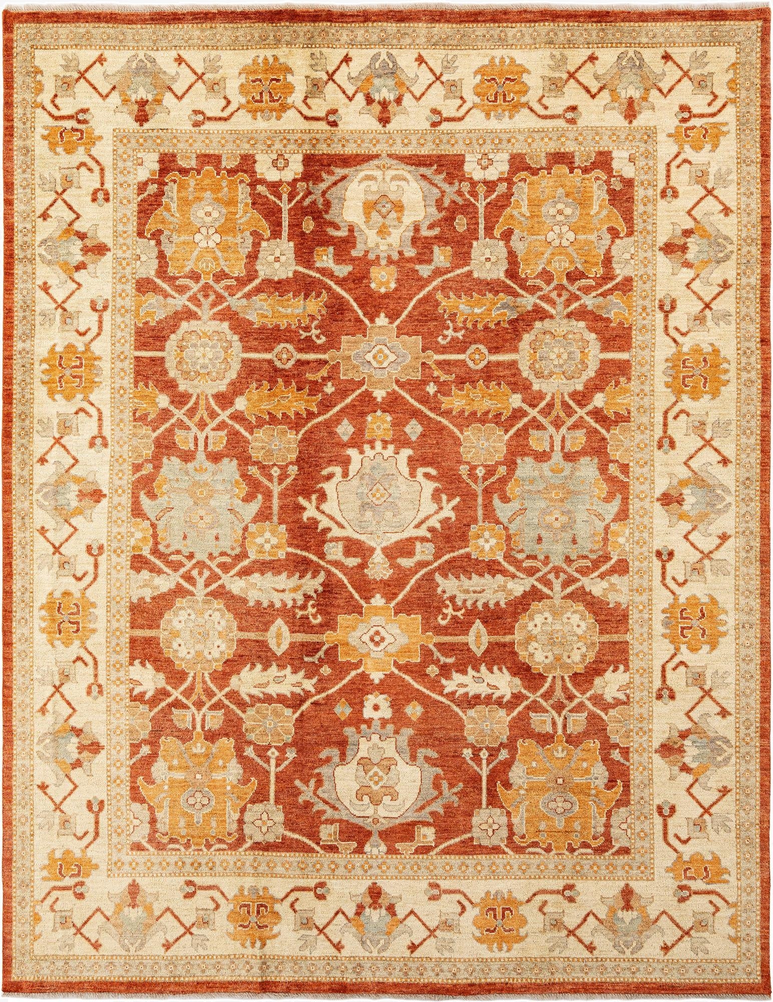 7' 10 x 10'  Hand Knotted Oushak Rug