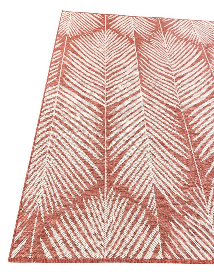 Detail image of 5' 3 x 7' 7 Washable Botanical Indoor / Outdoor Rug