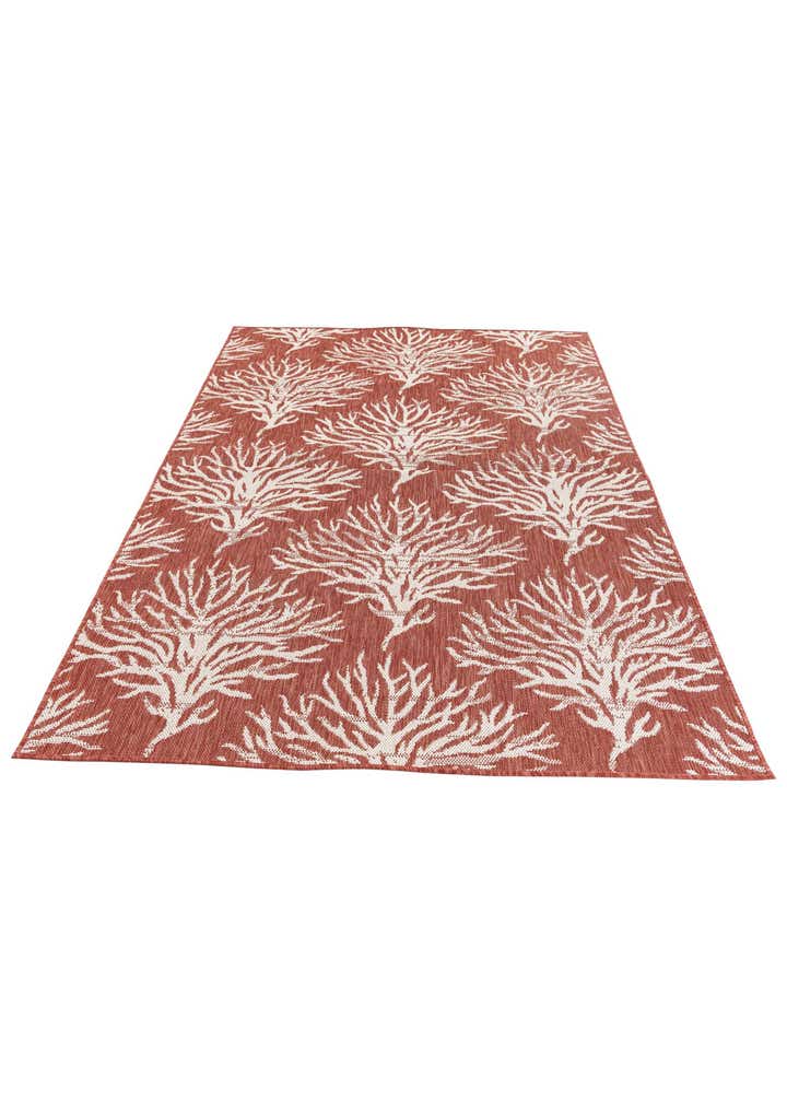 5' 3 x 7' 8 Easy-Clean Botanical Indoor / Outdoor Rug