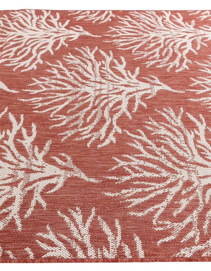 Detail image of 5' 3 x 7' 8  Washable Botanical Indoor / Outdoor Rug