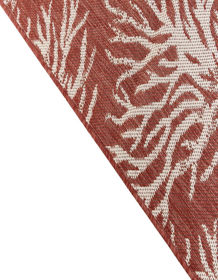 Detail image of 5' 3 x 7' 8  Washable Botanical Indoor / Outdoor Rug