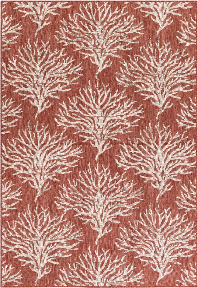Detail image of 5' 3 x 7' 8 Easy-Clean Botanical Indoor / Outdoor Rug