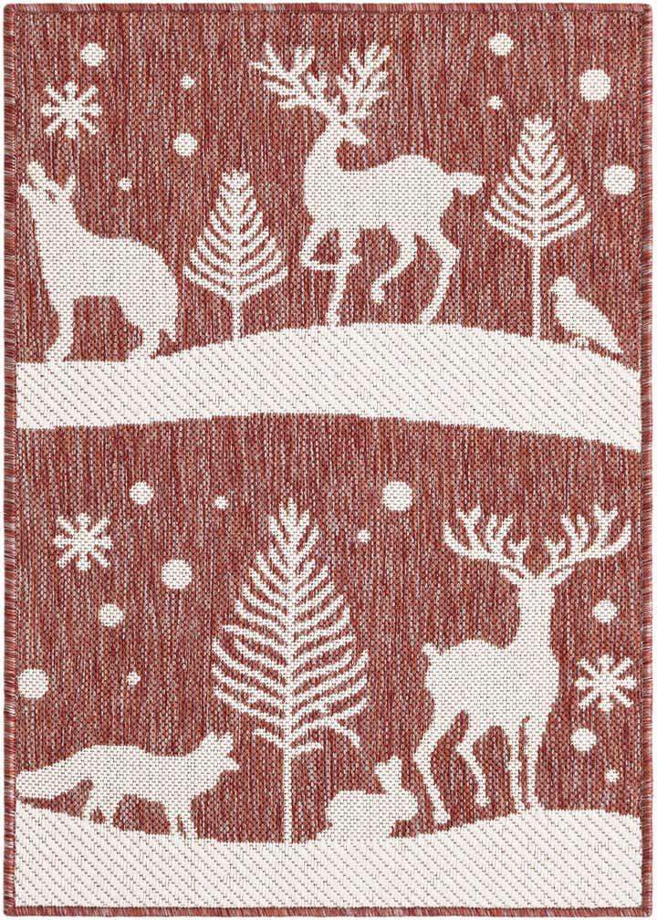 2' x 3' Easy-Clean Holiday Indoor / Outdoor Rug