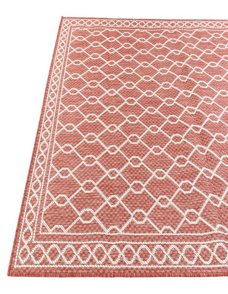 Detail image of 5' 3 x 7' 7  Washable Modern Indoor / Outdoor Rug