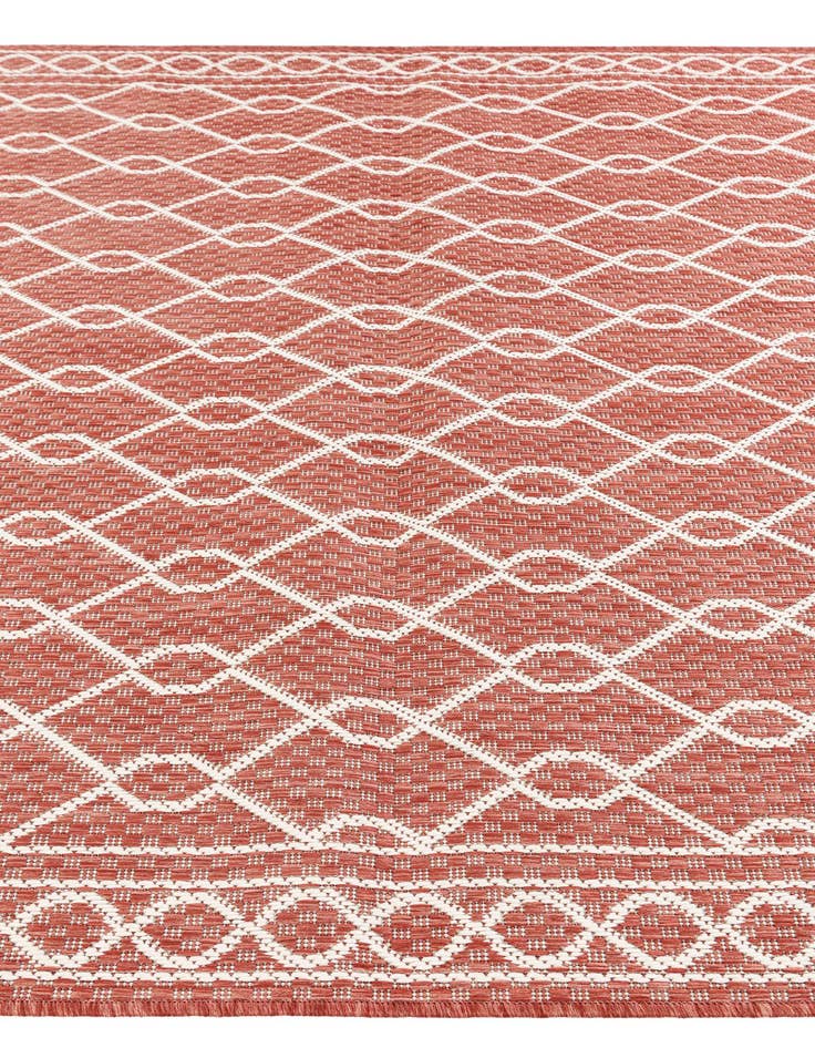 Detail image of 5' 3 x 7' 7  Washable Modern Indoor / Outdoor Rug