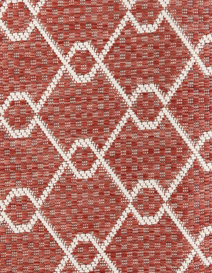 Detail image of 5' 3 x 7' 7  Washable Modern Indoor / Outdoor Rug