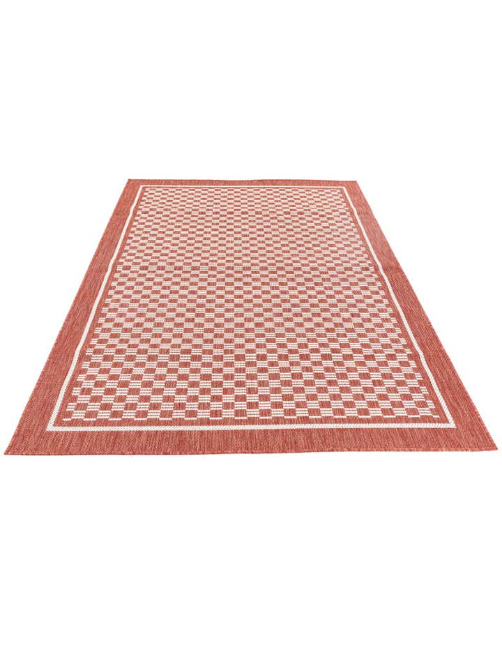5' 3 x 7' 7 Easy-Clean Modern Indoor / Outdoor Rug