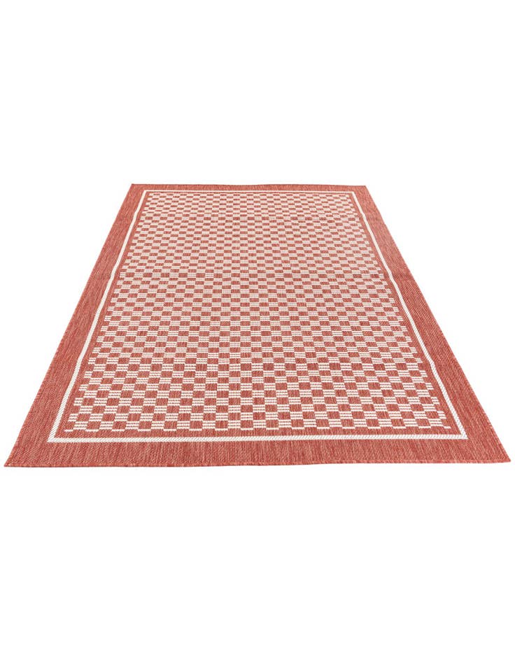 Detail image of 5' 3 x 7' 7 Easy-Clean Modern Indoor / Outdoor Rug