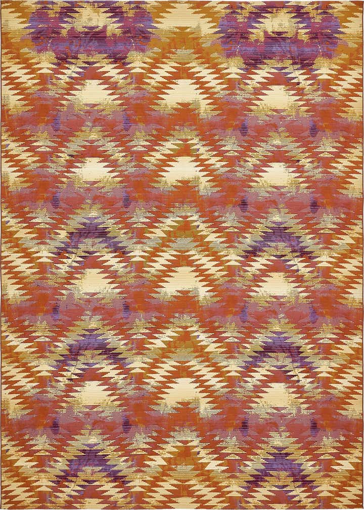 10' x 12' 2 Easy-Clean Modern Indoor / Outdoor Rug