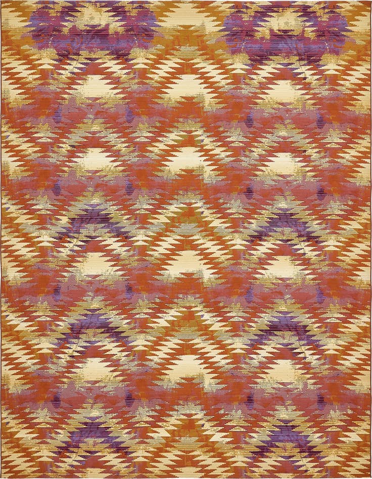 Detail image of 10' x 12' 2 Easy-Clean Modern Indoor / Outdoor Rug