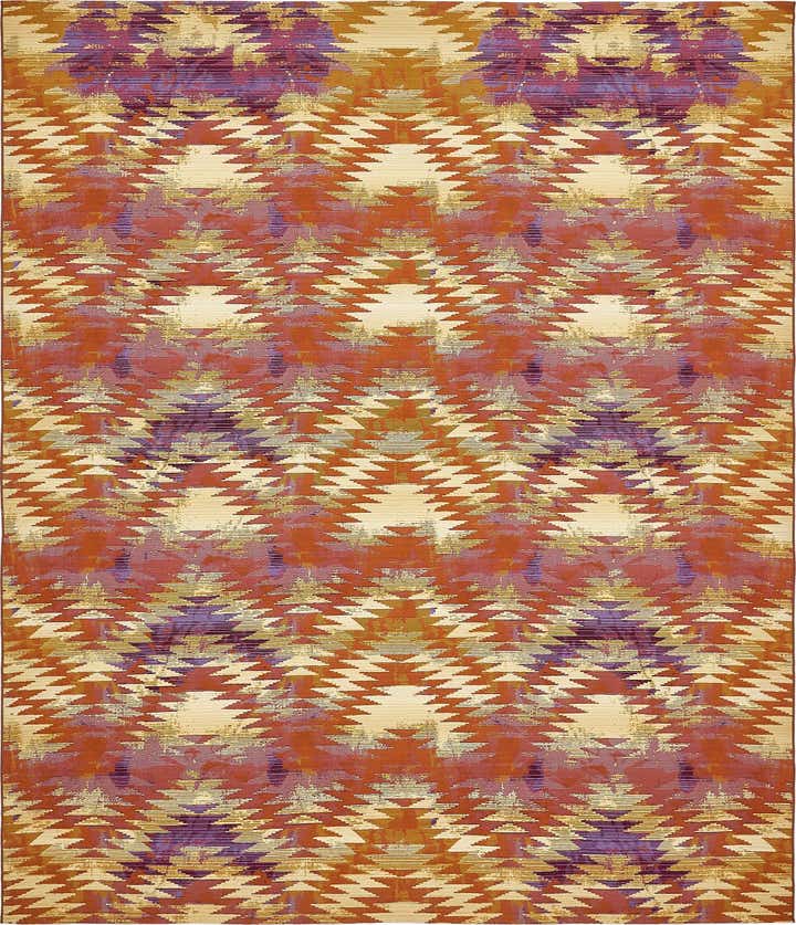 10' x 12' 2 Easy-Clean Modern Indoor / Outdoor Rug