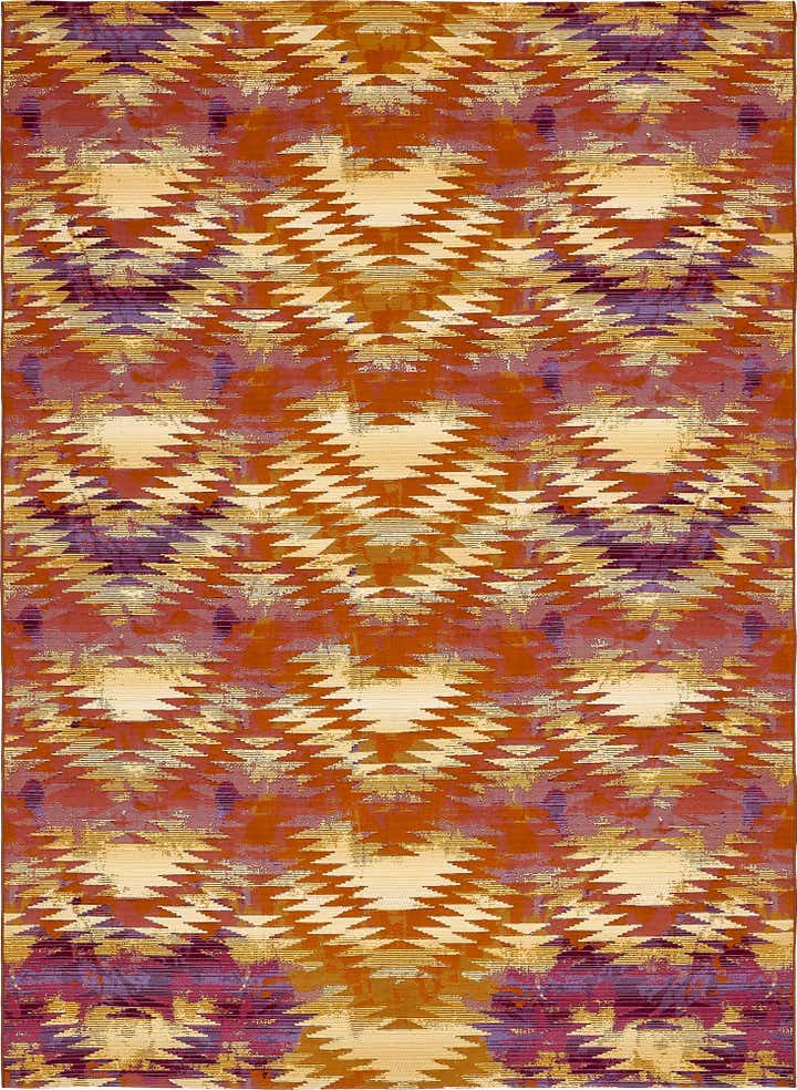 8' x 11' 4 Easy-Clean Modern Indoor / Outdoor Rug