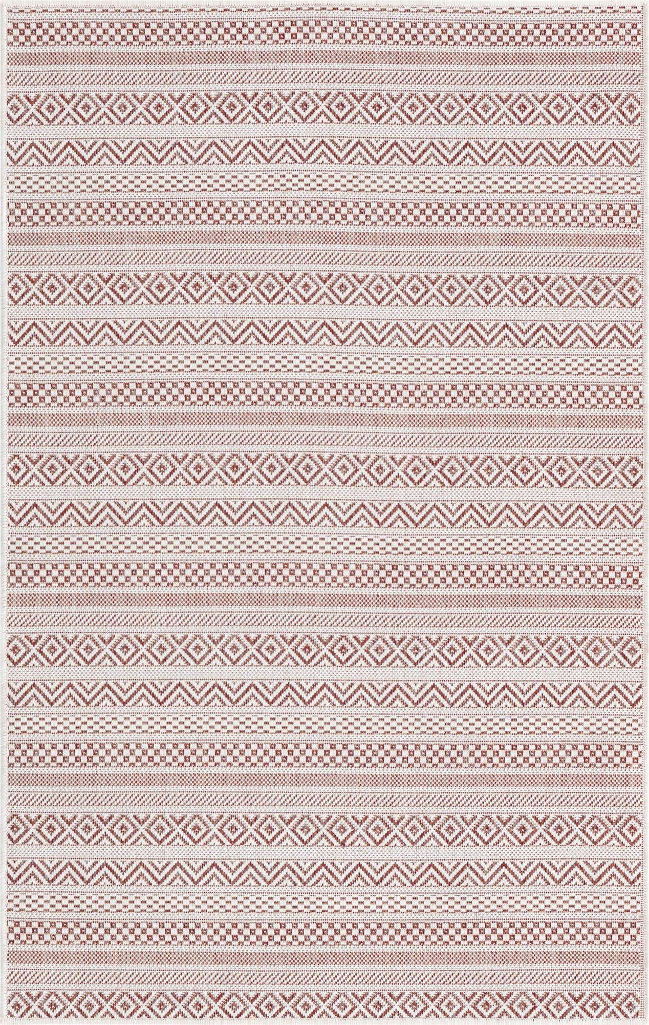 3' x 5' 3 Easy-Clean Ribbon Indoor / Outdoor Rug