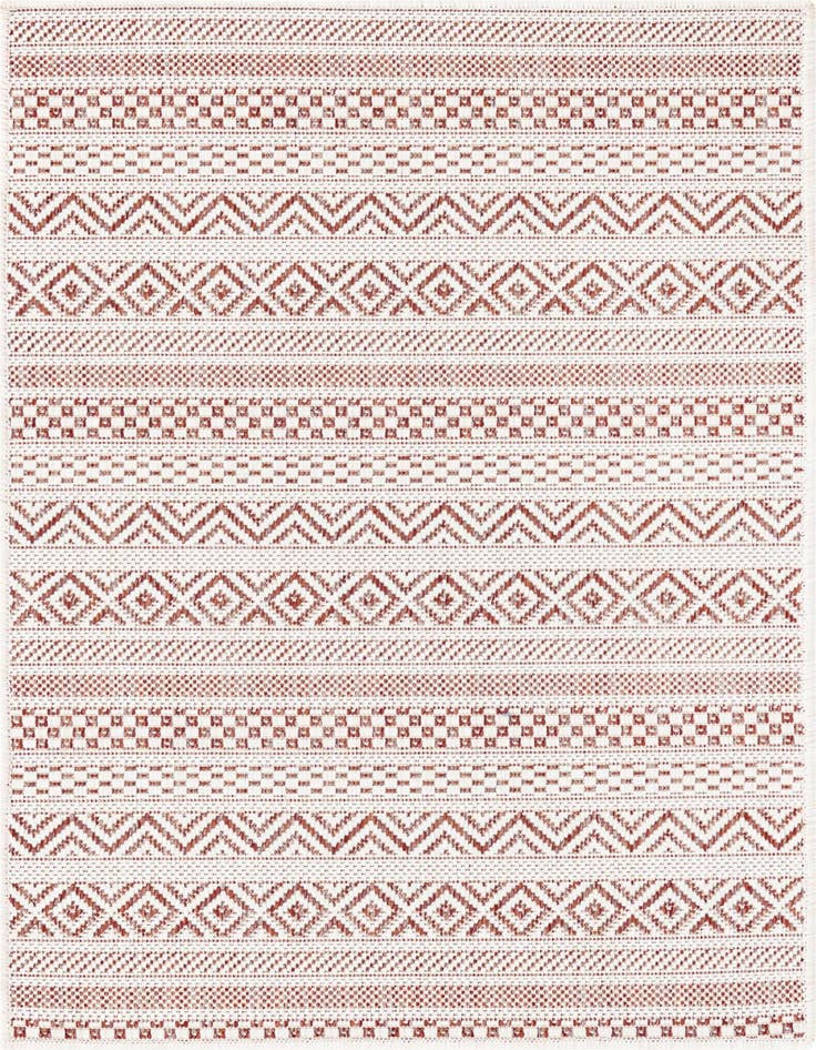 Detail image of 2' x 3' Easy-Clean Ribbon Indoor / Outdoor Rug