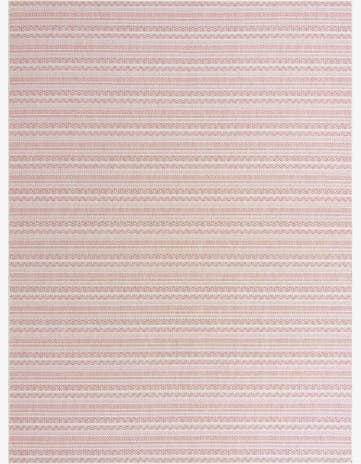 Red Easy-Clean Ribbon Indoor / Outdoor Rug