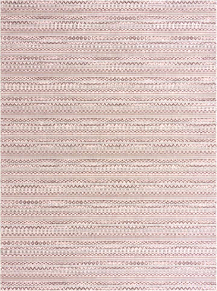 10' x 13' Easy-Clean Striped Indoor / Outdoor Rug