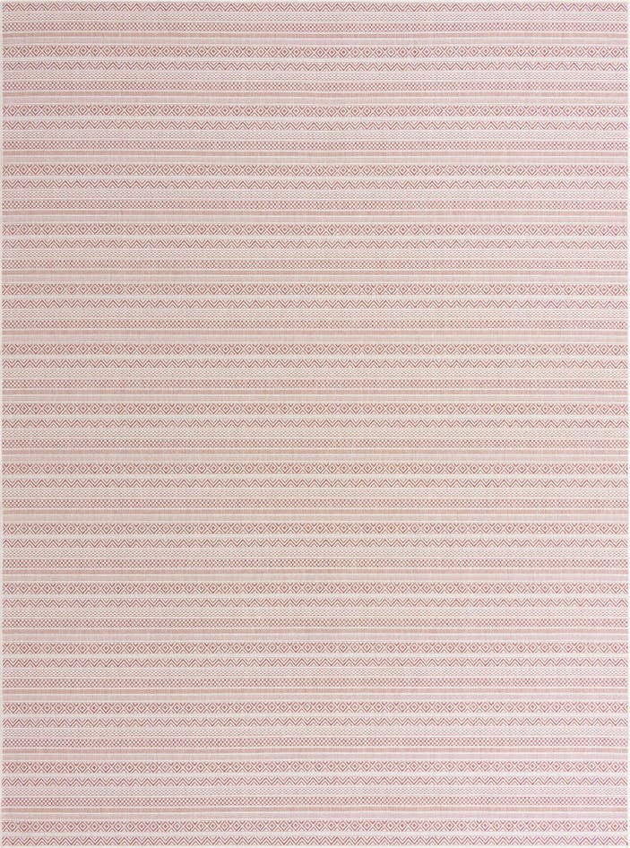 Detail image of 10' x 13' Easy-Clean Striped Indoor / Outdoor Rug