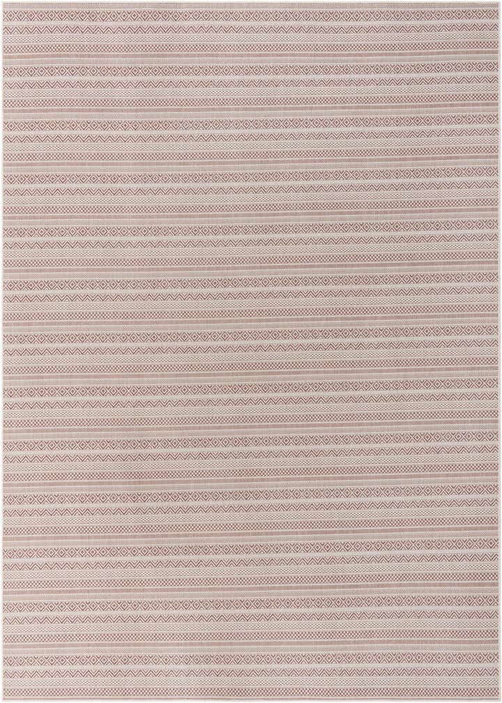 9' x 12' Easy-Clean Striped Indoor / Outdoor Rug