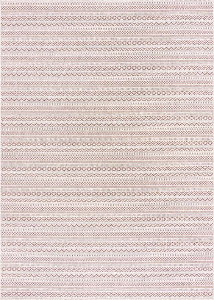 7' 10 x 11' Easy-Clean Striped Indoor / Outdoor Rug