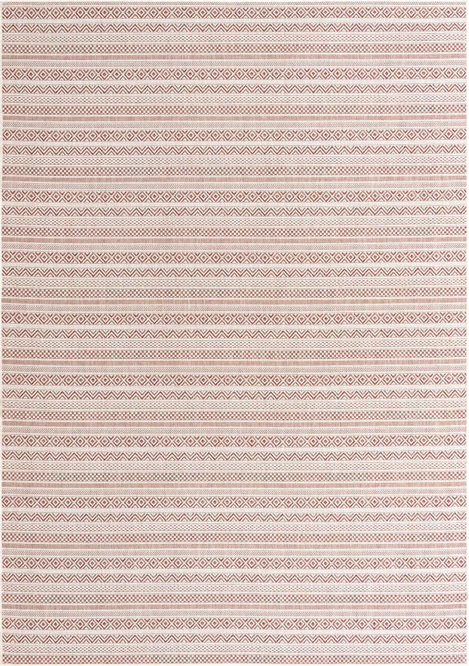 Detail image of 7' x 10' Easy-Clean Striped Indoor / Outdoor Rug