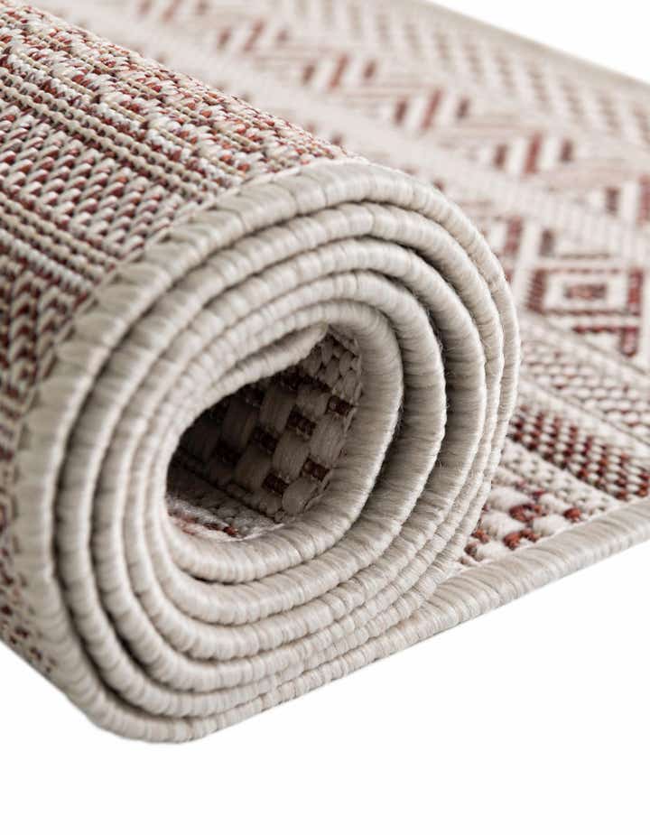 9' x 12' Easy-Clean Striped Indoor / Outdoor Rug