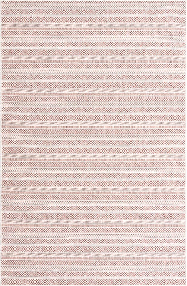 Detail image of 5' 3 x 8' Easy-Clean Striped Indoor / Outdoor Rug