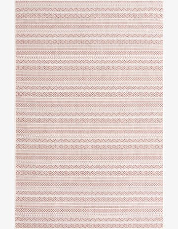 5' 3 x 8' Easy-Clean Striped Indoor / Outdoor Rug